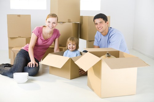 Packing boxes and protective materials for a home move in Anerley