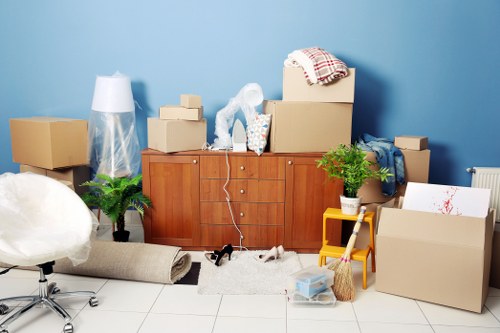 Careful loading of household items for removals in Anerley