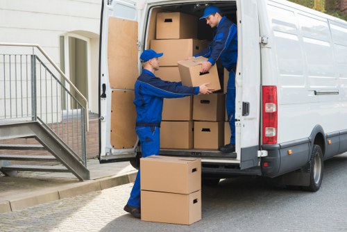 Local van arriving for a small house move and delivery job in Anerley