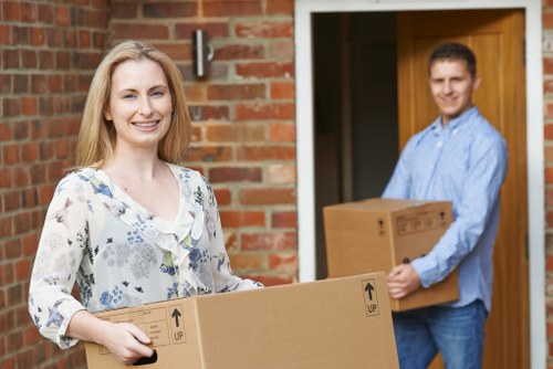 Local moving truck helping with furniture transport near Anerley