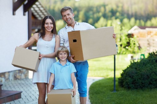 Local furniture movers loading items in Anerley near residential properties