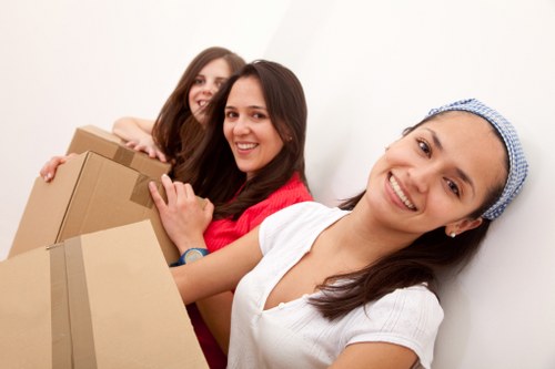 Van service transporting furniture and boxes for a customer in Anerley