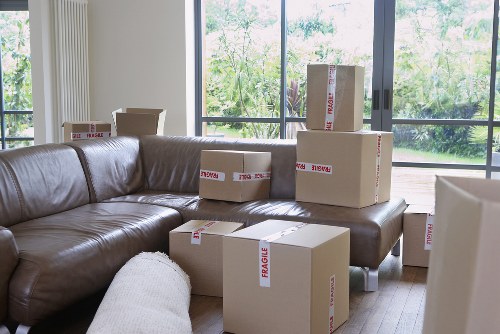 Local moving team preparing items for a house move in Anerley